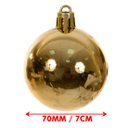 Ver imagem 4 de Bolas Dourada Brilhantes Enfeite Árvore Natal Kit 24PÇS 70mm