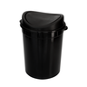Lixeira Redonda Multiuso Basculante Capacidade 12 Litros Cor Preto Durín - 1