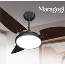 Ver imagem 2 de Ventilador de Teto Maragogi LED 6500K Preto Com 3 Pás Tabaco de MDF 110V+Controle Ventex