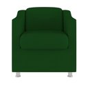 Ver imagem 4 de Kit 08 Poltronas Tilla Consultório Recepção Sala Suede Cor:verde