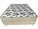 Ver imagem 2 de Cama Box Casal Suede Bege + Colchão Casal Suede Bege Espuma 138x188x55