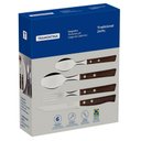 Ver imagem 4 de Faqueiro Tramontina Tradicional com Lâminas em Aço Inox e Cabos de Madeira Natural 24 Peças