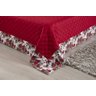 Kit Colcha Cobre Leito Vitória Queen com 2 Fronhas Vermelho - 3