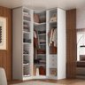 Guarda Roupa de Canto Obliquo 3 Portas Mdf Altezza Trend Belmax:branco - 3