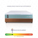 Ver imagem 5 de Conjunto Box Marrom Lagos Verde Molas Ensacadas Casal 138x188x66 - King House