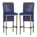 Ver imagem 1 de 2 Banqueta em Alumínio Roma Fendi Corda Náutica Tecido 10