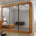 Ver imagem 2 de Guarda-roupa Casal 3 Portas Espelhadas 6 Gavetas San Marino - Leifer Móveis:cinamomo