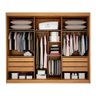 Guarda-roupa Casal 3 Portas Espelhadas 6 Gavetas San Marino - Leifer Móveis:cinamomo - 3