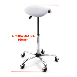 Mocho Sela 92cm Altura P/ Estética Tatuador Dentista sem Aro - 2