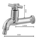 Ver imagem 2 de Torneira Tanque Lavanderia Jardim Área de Serviço ABS 1/4