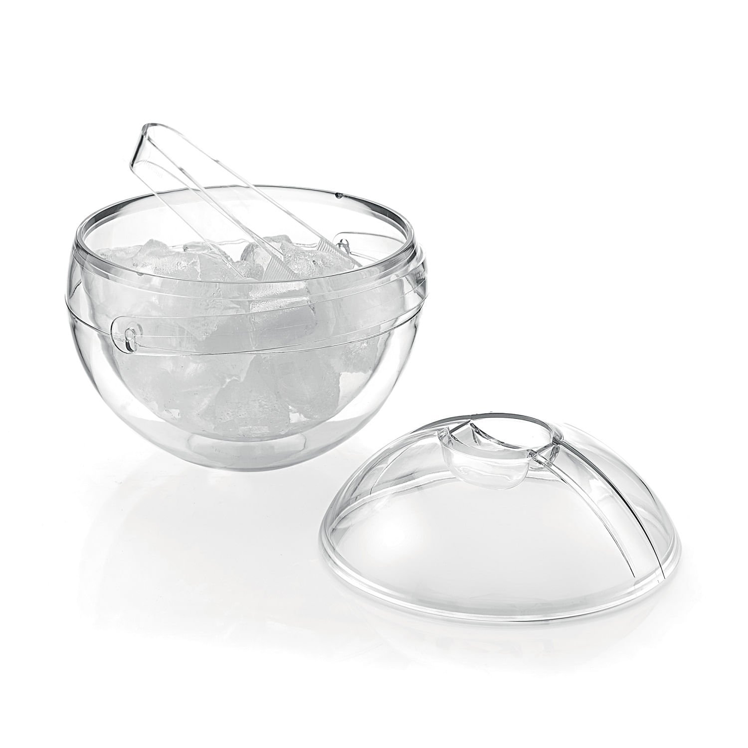 Balde de Gelo com Pinça Redondo em Acrílico 1,9l 20x20cm Guzzini - 2
