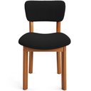 Ver imagem 7 de Kit 03 Cadeiras para Sala de Jantar Cozinha Living Estofada Dara L02 Bouclê Preto - Lyam Decor