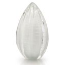 Ver imagem 1 de Vaso Pinha em Cristal Murano Branco - São Marcos 20cm