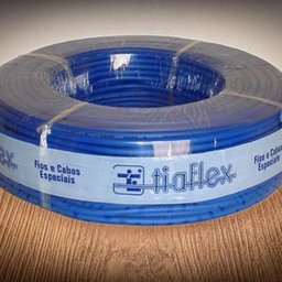 Cabo Áudio Guitarra 1x0,20mm² Azul 100m Tiaflex - 3