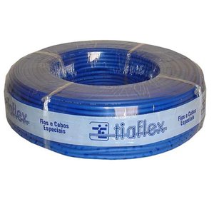 Cabo Áudio Guitarra 1x0,20mm² Azul 100m Tiaflex