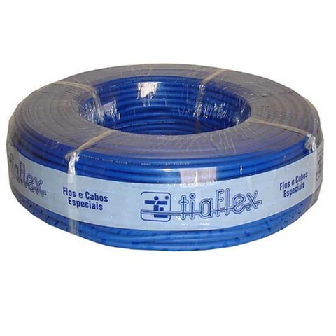 Cabo Áudio Guitarra 1x0,20mm² Azul 100m Tiaflex
