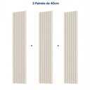 Ver imagem 2 de Painel Ripado para TV até 48 Polegadas 120x250cm Aruá CabeCasa MadeiraOriginals Off White