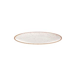 Conjunto de 12 Pratos Raso Rústico Marrom em Porcelana Decorada 25 Cm - Tramontina 96980012 - 4