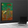 Quadro Decorativo Van Gogh Cadeira De Gaughin:90x60 cm/PRETA - 3