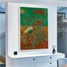 Quadro Decorativo Van Gogh Cadeira De Gaughin:90x60 cm/PRETA - 8