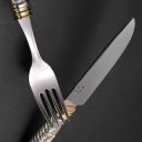 Ver imagem 3 de Conjunto de Talheres Ouro e Prata - 12 Peças