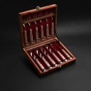 Ver imagem 1 de Conjunto de Talheres Ouro e Prata - 12 Peças