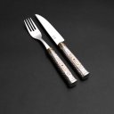 Ver mais imagens de Conjunto de Talheres Ouro e Prata - 12 Peças