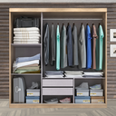 Ver imagem 3 de Guarda Roupa Casal Paris 3 Portas de Correr 2 Gavetas com Espelho Teka Madrid