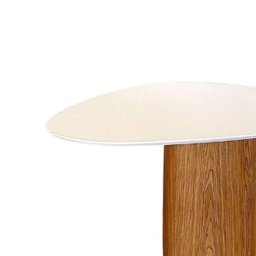 Mesa de Jantar Cone Orgânica Redonda 90x93 Cm Base Freijó com Tampo Laqueado Linn Design - 2