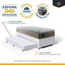 Ver imagem 5 de Cama Box com Colchão de Espuma D45 Pillow Top Strong One Face + Auxiliar de Espuma Solteiro 88cm