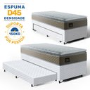 Ver imagem 3 de Cama Box com Colchão de Espuma D45 Pillow Top Strong One Face + Auxiliar de Espuma Solteiro 88cm