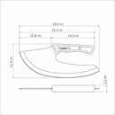 Ver imagem 3 de Cortador Multiuso Tramontina Churrasco Black Aço Inox Cabo de Madeira Tramontina