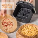 Ver imagem 5 de Formas Assadeiras Descartável Paras Air Fryers Antiaderente Redonda 50uni
