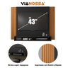 Painel Tokyo para Tv de até 43 Polegadas com 2 Nichos - Vianossa: Preto/naturale - 3