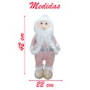 Ver imagem 2 de Boneco Natal Papai Noel Rosa Natalino 42cm