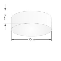 Plafon Para Sala Cilíndrico Sl-3046 Cúpula Café - 2