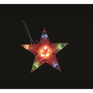 Topo de Árvore Estrela 10 Leds Colorido 127v - Rio de Ouro