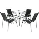 Ver imagem 3 de Kit 4 Cadeiras e Mesa 2 Espreguiçadeiras 1 Chaise Alumínio Trama