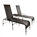 Ver imagem 4 de Kit 4 Cadeiras e Mesa 2 Espreguiçadeiras 1 Chaise Alumínio Trama