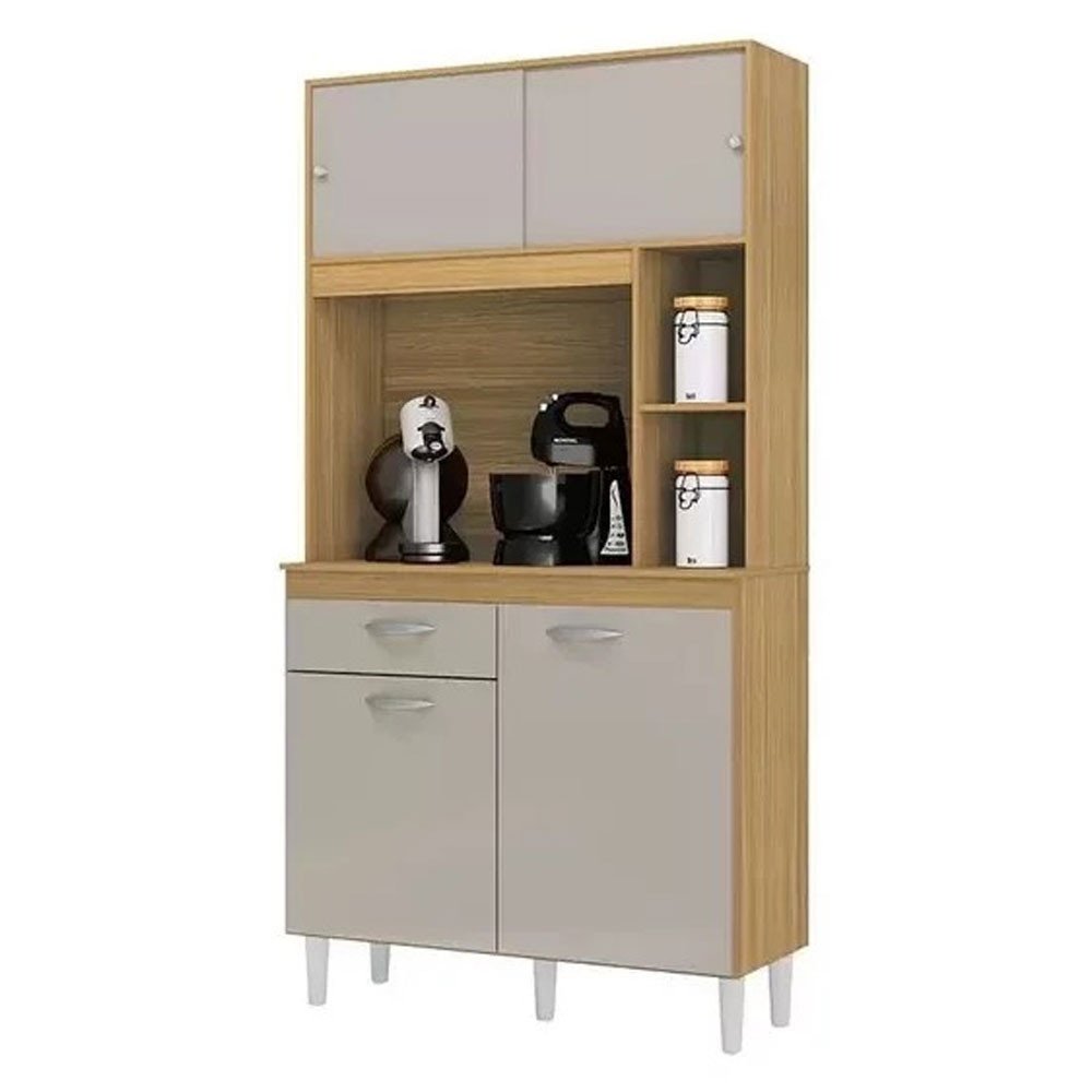 Armário de Cozinha 4 Portas 1 Gaveta Duda Poquema