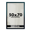 Ver imagem 1 de Moldura 50x70cm com Acetato Quadros Poster Foto Quarto Sala Casa Parede Certificados Madeira Fundo D