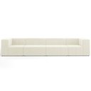 Ver imagem 5 de Sofá 4 Lugares para Sala Living Modular 352cm Lancaster F04 Veludo Bege - Lyam Decor