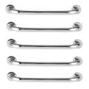 Ver imagem 1 de Barra Alça Apoio Kit 5 Uni Aço Inox 30cm Suporte Pcd Cadeirante Criança Idoso Anti Queda Acidente Bo