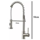 Ver imagem 6 de Torneira Gourmet Monocomando Cozinha Luxo Inox Misturador Agua Fria Quente Mesa Pia Bancada Area Ext