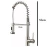 Torneira Gourmet Monocomando Cozinha Luxo Inox Misturador Agua Fria Quente Mesa Pia Bancada Area Ext - 6