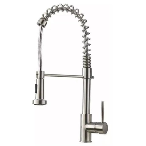 Torneira Gourmet Monocomando Cozinha Luxo Inox Misturador Agua Fria Quente Mesa Pia Bancada Area Ext