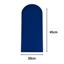 Ver imagem 2 de Cabeceira Queen Size Design Nuvem 45x20cm 8 Placas em Suede:azul Marinho