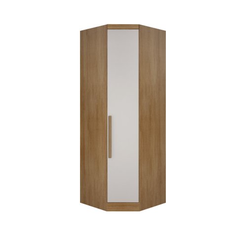 Modulo Canto Obliquo de Casal Safira para Guarda-roupa em Mdf com 01 Porta Clic Móveis