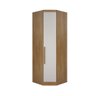 Modulo Canto Obliquo de Casal Safira para Guarda-roupa em Mdf com 01 Porta Clic Móveis - 1