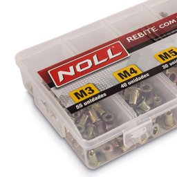 Jogo de Rebite com Rosca Profissional - Noll - 2